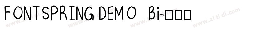 FONTSPRING DEMO   Bi字体转换